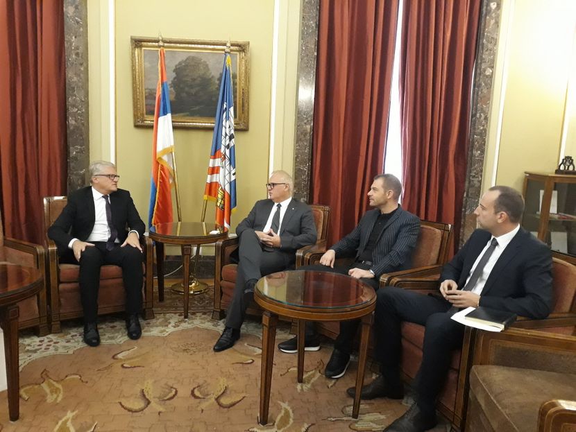 Vesić, Marković i gradonačelnik Linca Vesić, Marković i gradonačelnik Linca