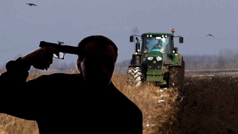 Poljoprivrednik, traktor, njiva, samoubica, samoubistvo Poljoprivrednik, traktor, njiva, samoubica, samoubistvo