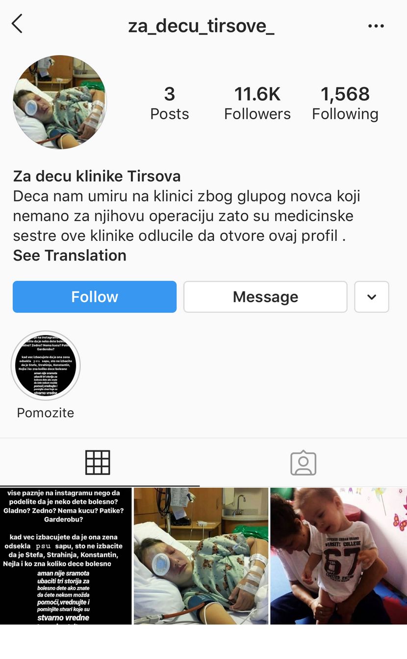 Tiršova, lažni profil, Instagram, medicinske sestre Tiršova, lažni profil, Instagram, medicinske sestre