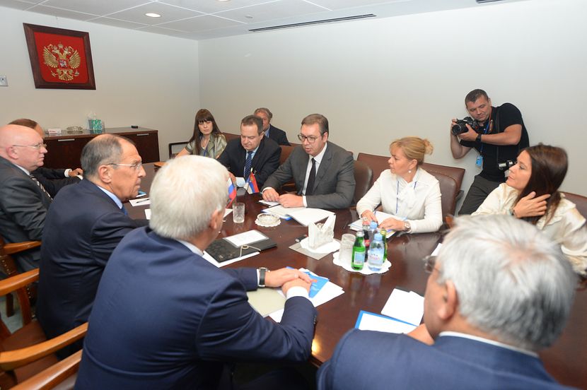 Aleksandar Vučić, predsednik Srbije, Sergej Lavrov, SAD Aleksandar Vučić, predsednik Srbije, Sergej Lavrov, SAD