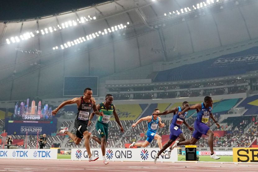 finale 100m, Doha 2019 finale 100m, Doha 2019