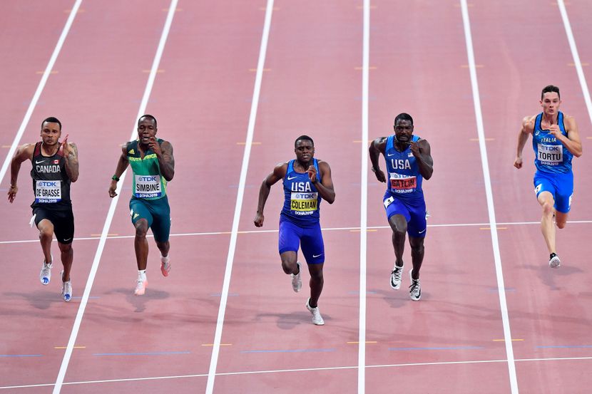 finale 100m, Doha 2019 finale 100m, Doha 2019