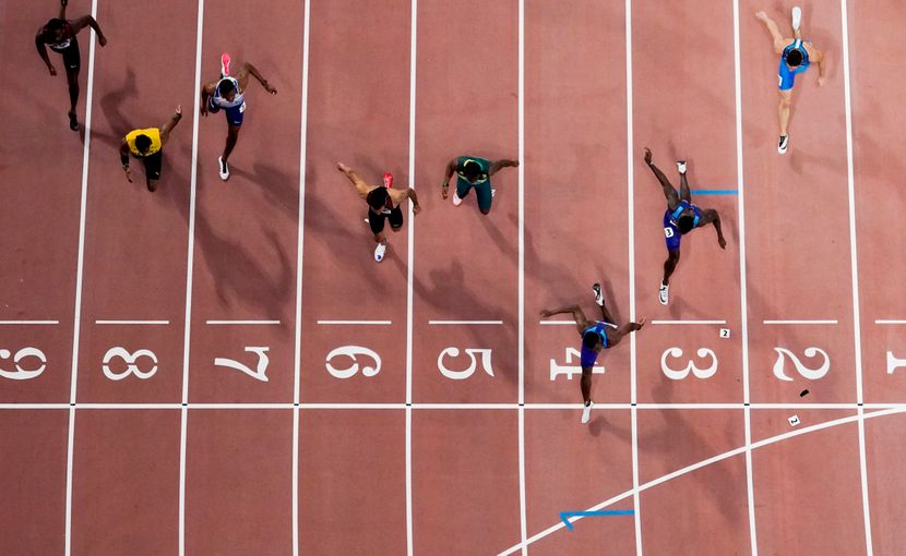 finale 100m, Doha 2019 finale 100m, Doha 2019