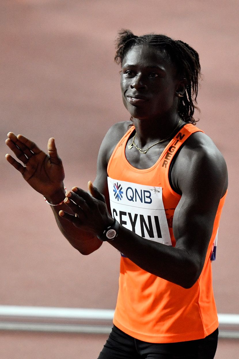 Aminatu Sejni, indijska sprinterka, Doha 2019 Aminatu Sejni, indijska sprinterka, Doha 2019