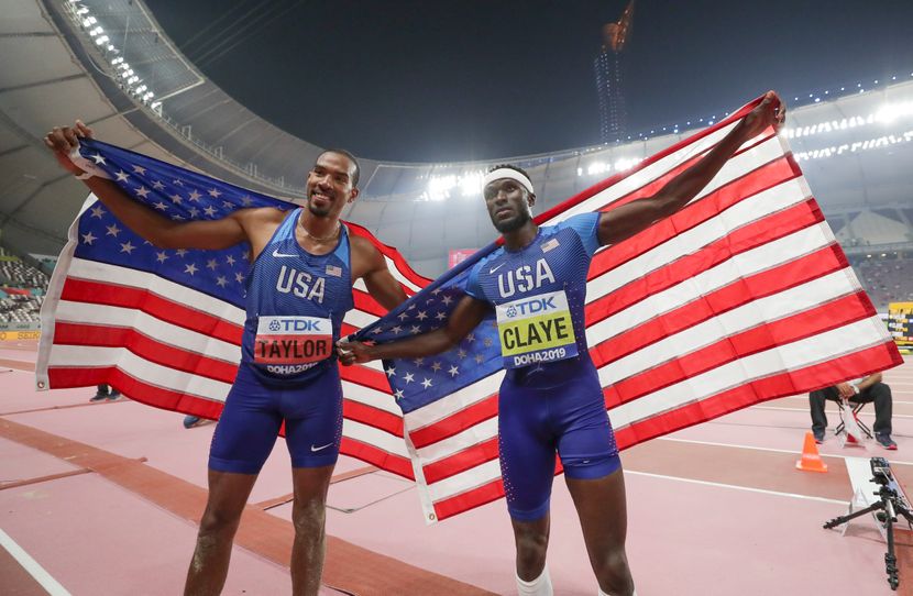 Kristijan Tejlor i Vil Klaj, Doha 2019 Kristijan Tejlor i Vil Klaj, Doha 2019