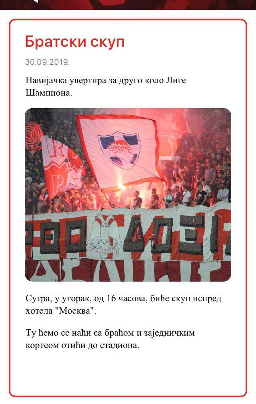 Delije, najava kortea Delije, najava kortea