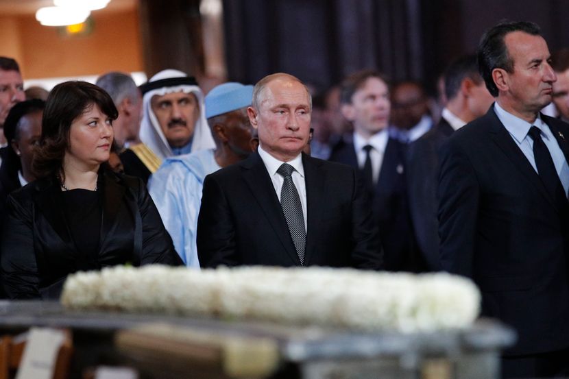 Putin na sahrani Žaka Širaka Putin na sahrani Žaka Širaka