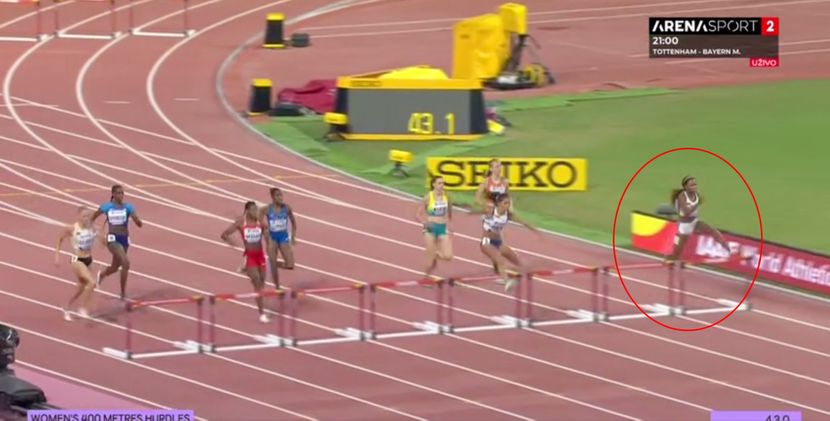 atletičarka sa Turks i Kaikos ostrva, 400 metara prepone, Doha 2019 atletičarka sa Turks i Kaikos ostrva, 400 metara prepone, Doha 2019
