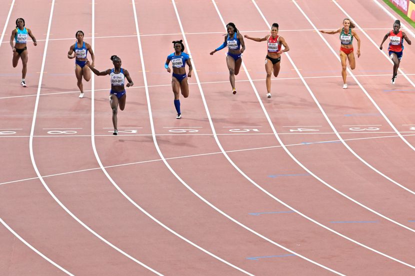 Dina Ašer Smit, 200 metara finale, Doha 2019 Dina Ašer Smit, 200 metara finale, Doha 2019