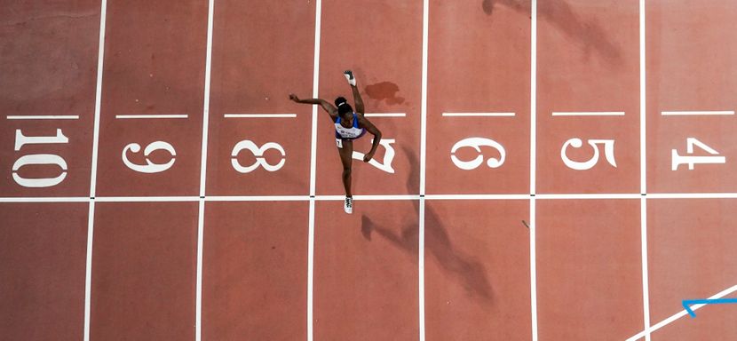 Dina Ašer Smit, 200 metara finale, Doha 2019 Dina Ašer Smit, 200 metara finale, Doha 2019