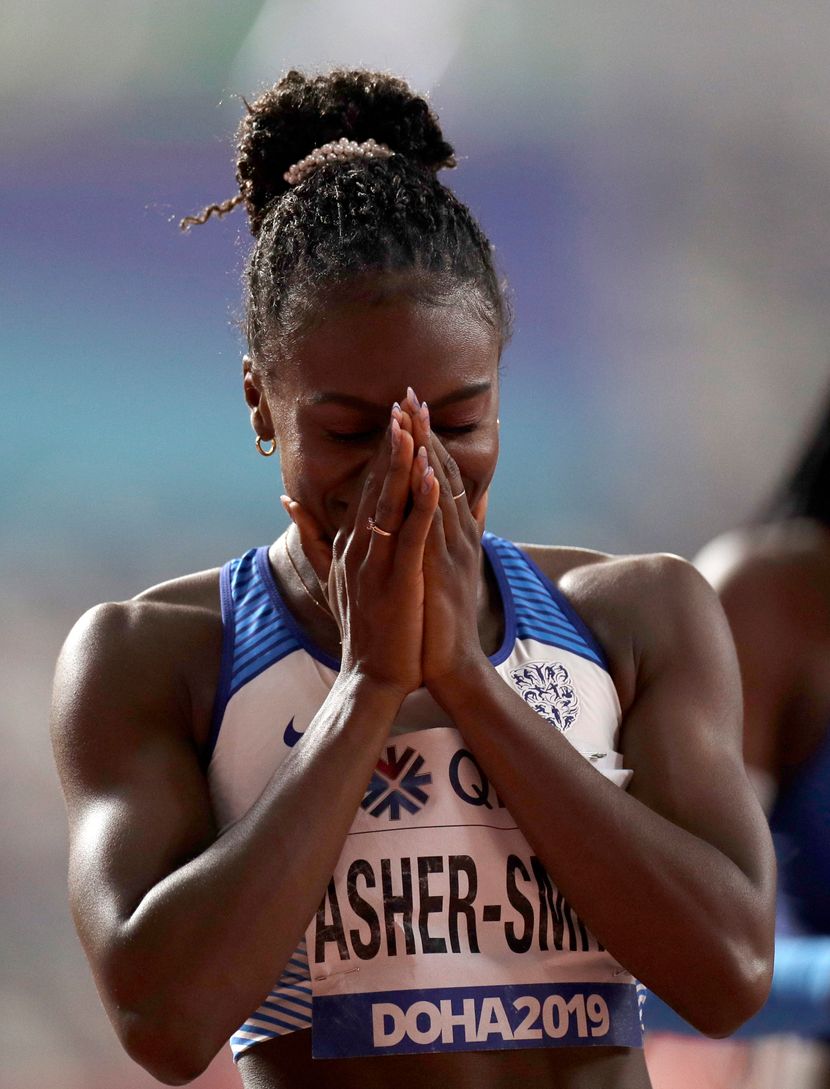 Dina Ašer Smit, 200 metara finale, Doha 2019 Dina Ašer Smit, 200 metara finale, Doha 2019