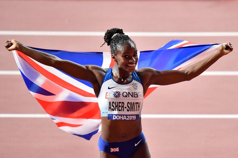 Dina Ašer Smit, 200 metara finale, Doha 2019 Dina Ašer Smit, 200 metara finale, Doha 2019