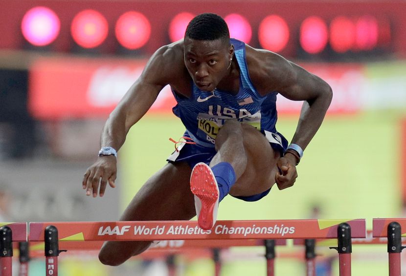 Grant Holovej, 110 metara prepone finale, Doha 2019 Grant Holovej, 110 metara prepone finale, Doha 2019