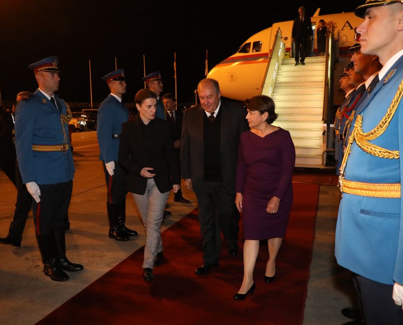 Docek predsednika Jermenije, Ana Brnabić Docek predsednika Jermenije, Ana Brnabić
