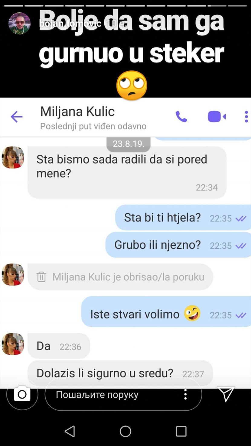 Bojan Tomovic, Miljana Kulic Bojan Tomovic, Miljana Kulic