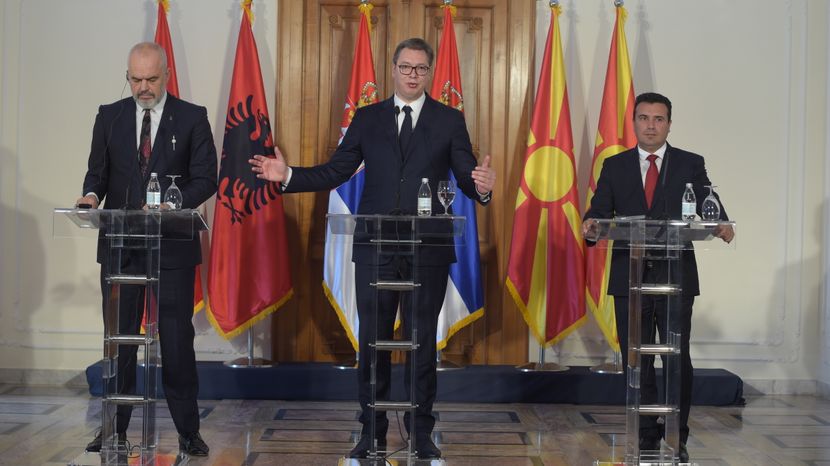Aleksandar Vucic, Zoran Zaev, Edi Rama Aleksandar Vucic, Zoran Zaev, Edi Rama