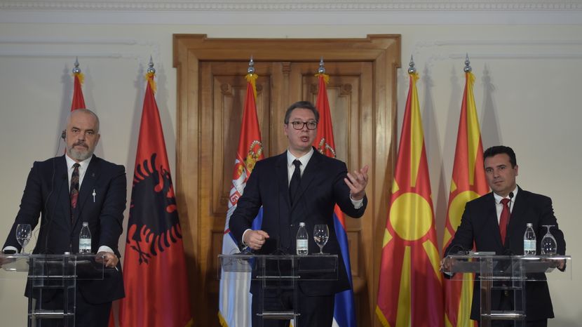 Aleksandar Vucic, Zoran Zaev, Edi Rama Aleksandar Vucic, Zoran Zaev, Edi Rama