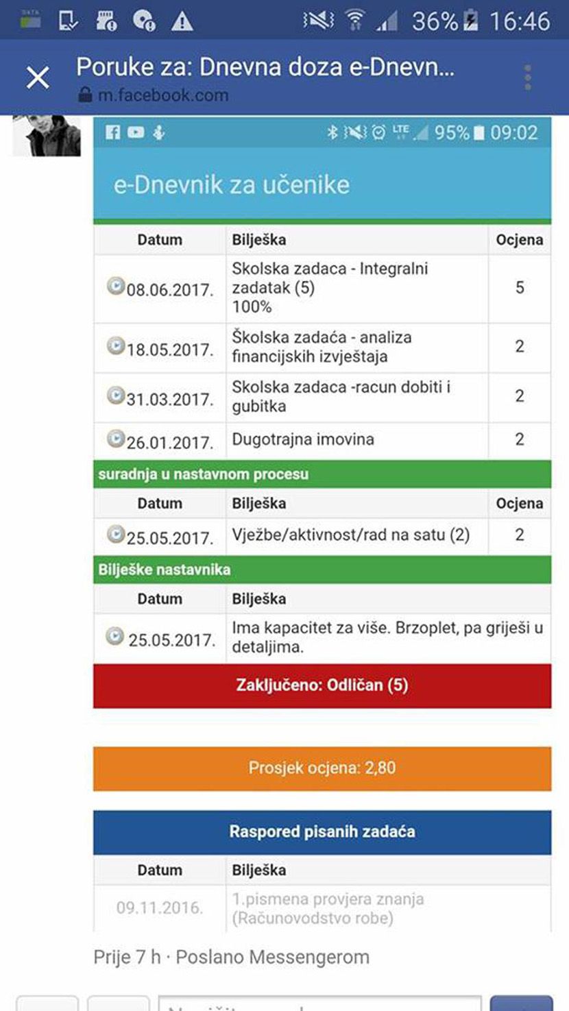 Hrvati Vec Dugo Imaju Elektronski Dnevnik I Urnebesne Beleske U Njima Ucenik Crta Musko Spolovilo Telegraf Rs