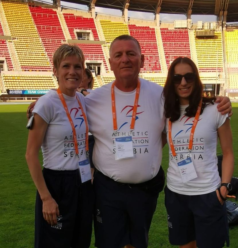 Olivera Jevtić, Novica pantelić i marija Stambolić, atletska reprezentacja Srbije Olivera Jevtić, Novica pantelić i marija Stambolić, atletska reprezentacja Srbije