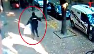 Snimak pljačke milion evra u Subotici: Lopov istrčava iz auta, otima džak para od radnika banke