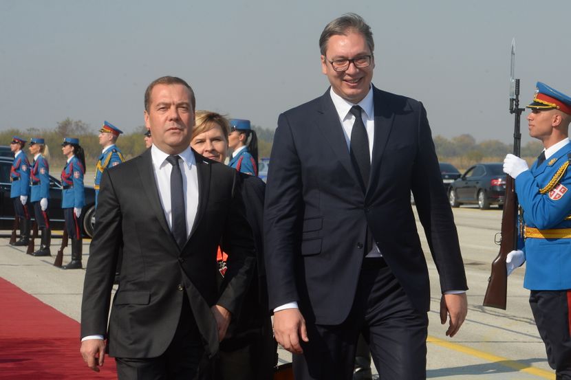 Dmitrij Medvedev i Aleksandar Vučić Dmitrij Medvedev i Aleksandar Vučić