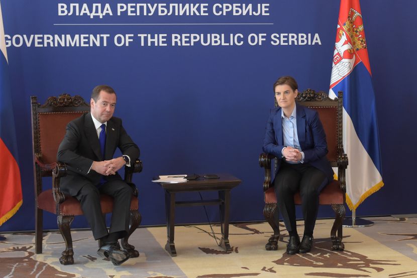 Premijeri Dmitrije Medvedev i Ana Brnabić Premijeri Dmitrije Medvedev i Ana Brnabić