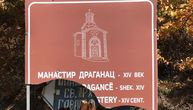 Draganac monastery signpost damaged again. Office for Kosovo and Metohija: Hypocrisy and injustice