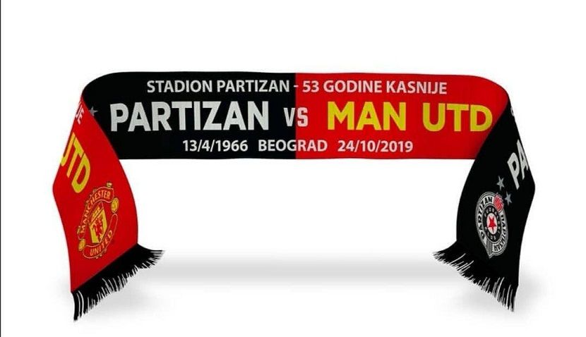 Partizan - Mančester junajted, šal Partizan - Mančester junajted, šal
