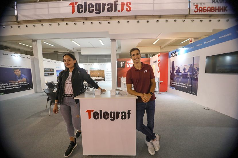 Sajam Medija 2019, Atletičari Milica Gardašević i Strahinja Jovančević Sajam Medija 2019, Atletičari Milica Gardašević i Strahinja Jovančević