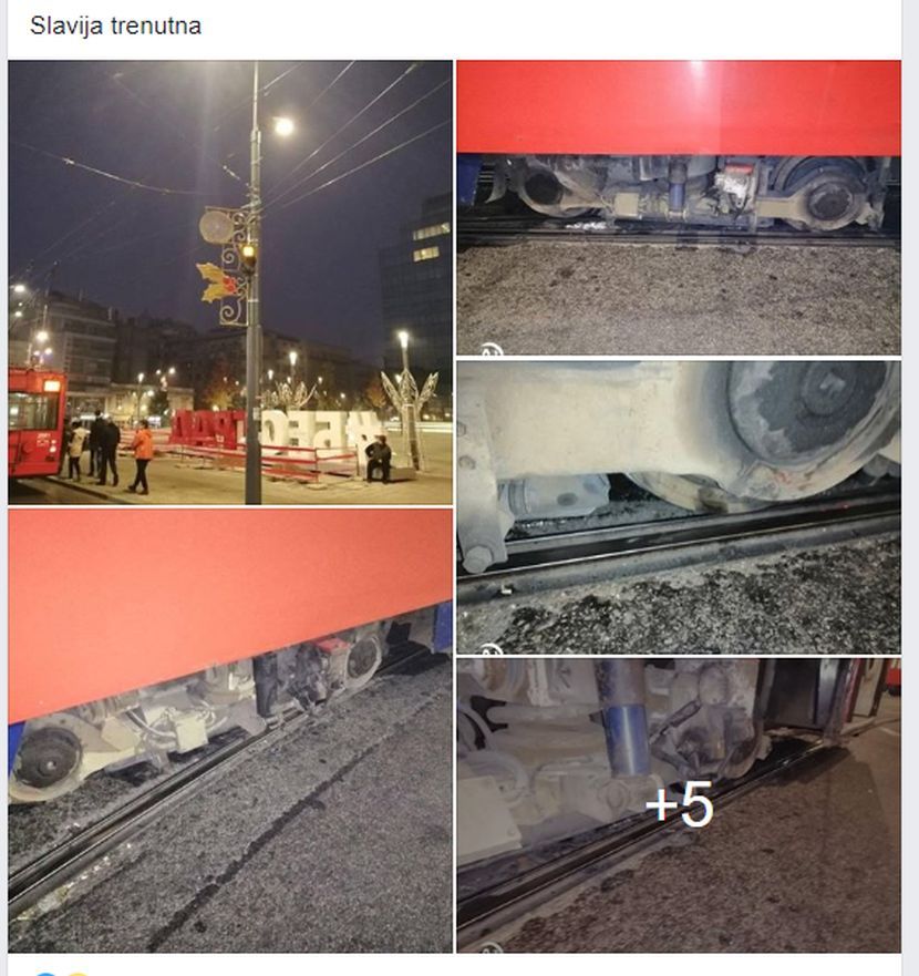 Tramvaj iskliznuo iz šina Tramvaj iskliznuo iz šina