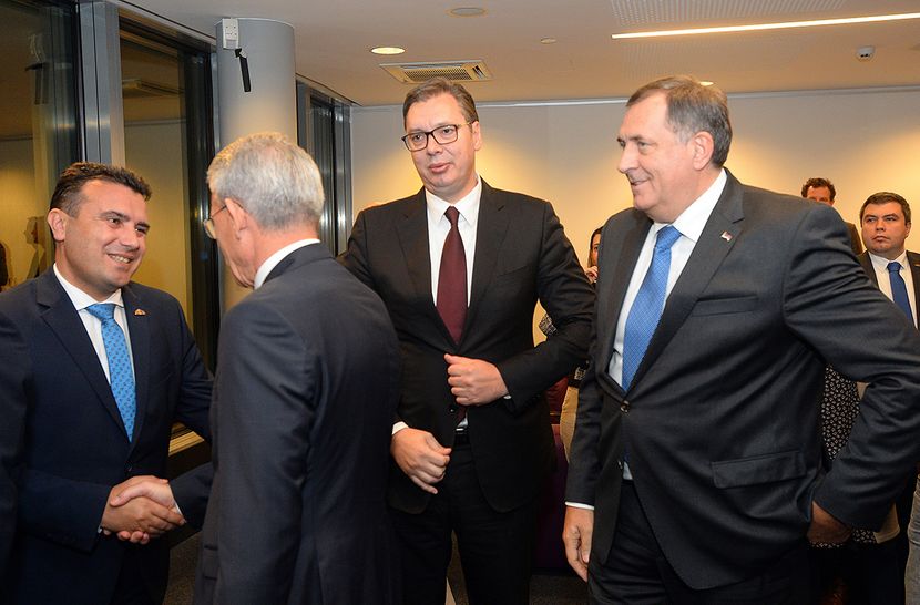 Aleksandar Vucic, Federika Mogerini, Brisel Aleksandar Vucic, Federika Mogerini, Brisel