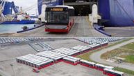 81 Chinese buses reach Kopar in Slovenia, on their way to Belgrade