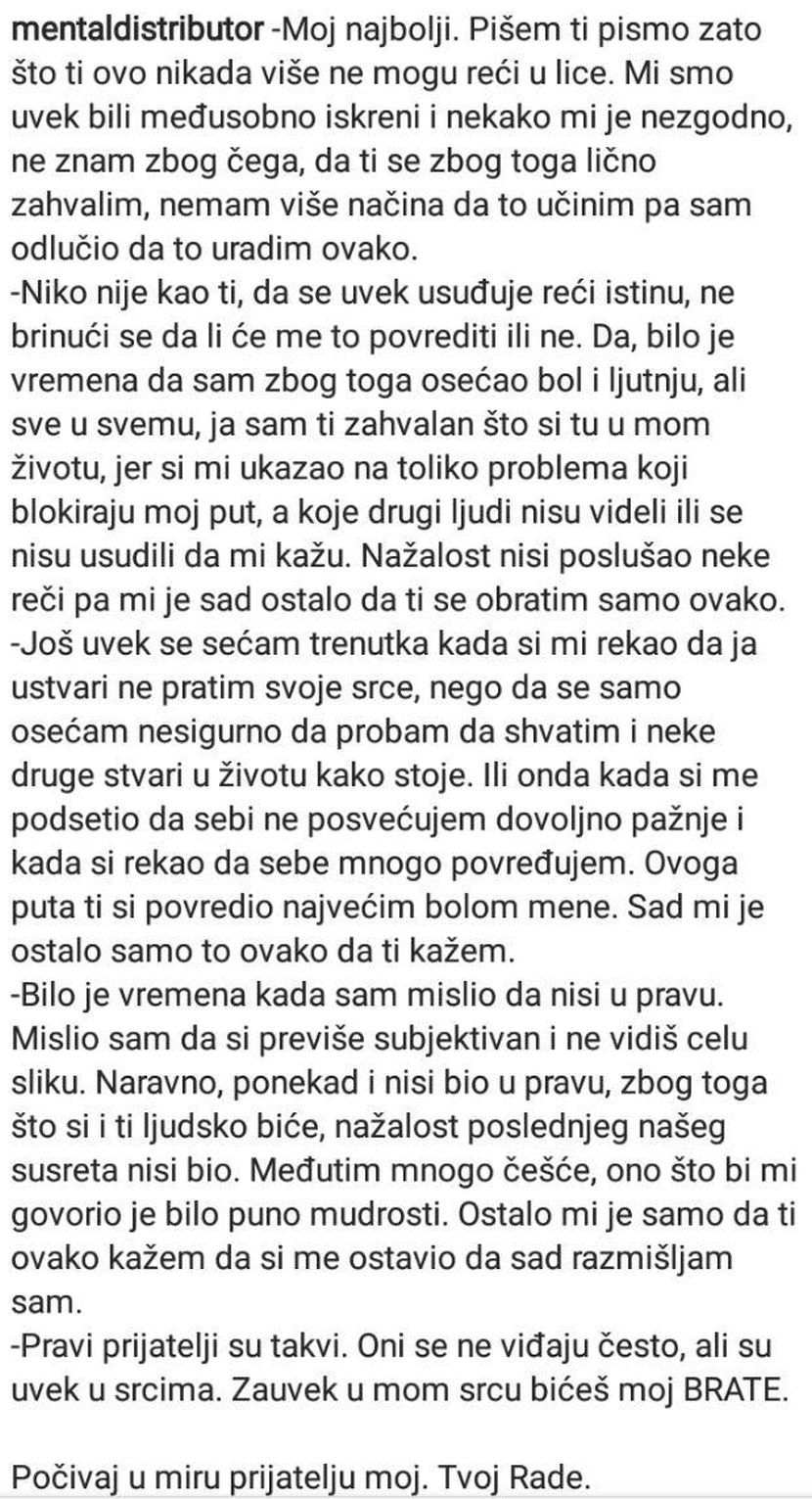 Pismo vođe navijača Pismo vođe navijača