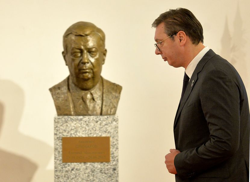 Aleksandar Vučić, otkrivanje biste Aleksandar Vučić, otkrivanje biste