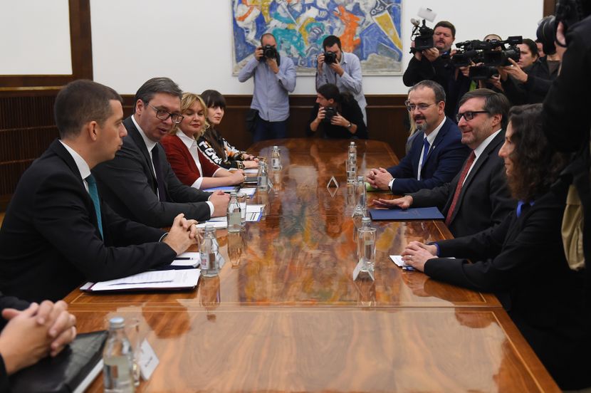 Aleksandar Vučić i Metju Palmer, sastanak Aleksandar Vučić i Metju Palmer, sastanak