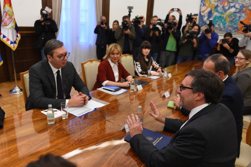 Aleksandar Vučić i Metju Palmer, sastanak Aleksandar Vučić i Metju Palmer, sastanak