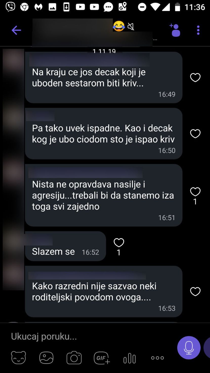 Nasilje u skoli, prepiska Nasilje u skoli, prepiska