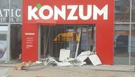 Fotografije eksplozije u Bugojnu: Lopovi razneli bankomat, ne zna se koliko para su odneli
