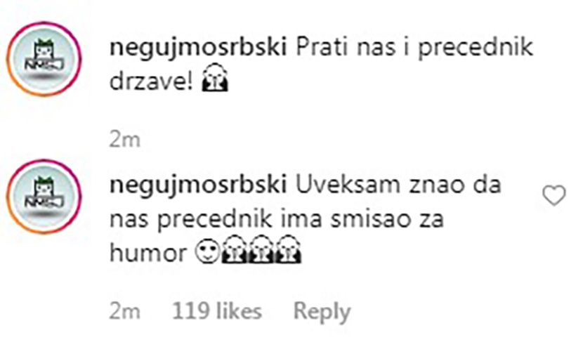 Vucic, Negujmo Vucic, Negujmo