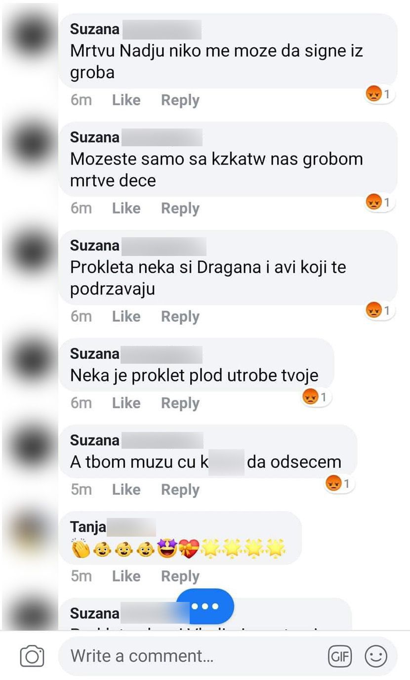 Pretnje smrću, Nađa Petrović, Dragana Petrović Pretnje smrću, Nađa Petrović, Dragana Petrović