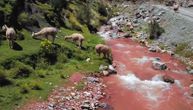 Kad počne sezona kiša, u Peruu teče reka crvena kao krv