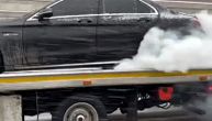 Mercedes sa 500 "konja" pod punim gasom palio gume na kamionu koji ga je prevozio