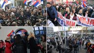 Održan protest ispred Radio-televizije Srbije: Pristalice SzS  osam sati blokirale sva tri ulaza