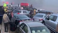 Haos na ledenom i maglovitom auto-putu: Lančani sudar 63 automobila, na desetine povređenih