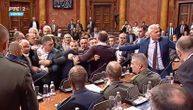 Chaos in Serbian Assembly: Martinovic goes after Obradovic, he charges at him