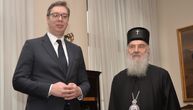 Očekujem da Putin bude s nama na otvaranju u oktobru: Vučić i patrijarh obišli Hram Svetog Save