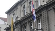 Star of David flag displayed on Serbian Presidency building in Belgrade: "Never again"