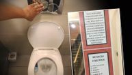 Stanarima zgrade na Voždovcu neko od komšija okačio pravilnik o korišćenju WC šolje
