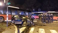 Detalji udesa u Zemunu: Od siline udara autobus se zarotirao kada je na njega naleteo auto