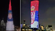 Predivan prizor iz Ujedinjenih Arapskih Emirata: Najviša zgrada na svetu obasjana srpskom trobojkom